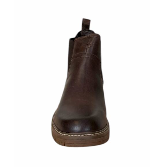 JOUSEN NWT Chelsea Boots Brown Bonded Leather Pull On Ankle Casual Men Size 10 main image 4